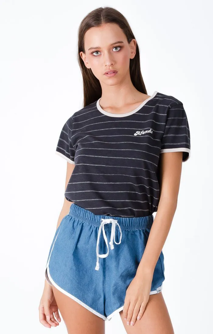 Afends Womens Hemp Ringtail - Hemp Tee