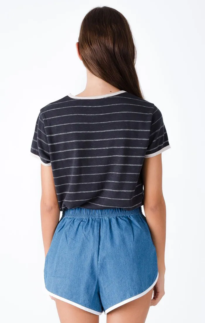 Afends Womens Hemp Ringtail - Hemp Tee