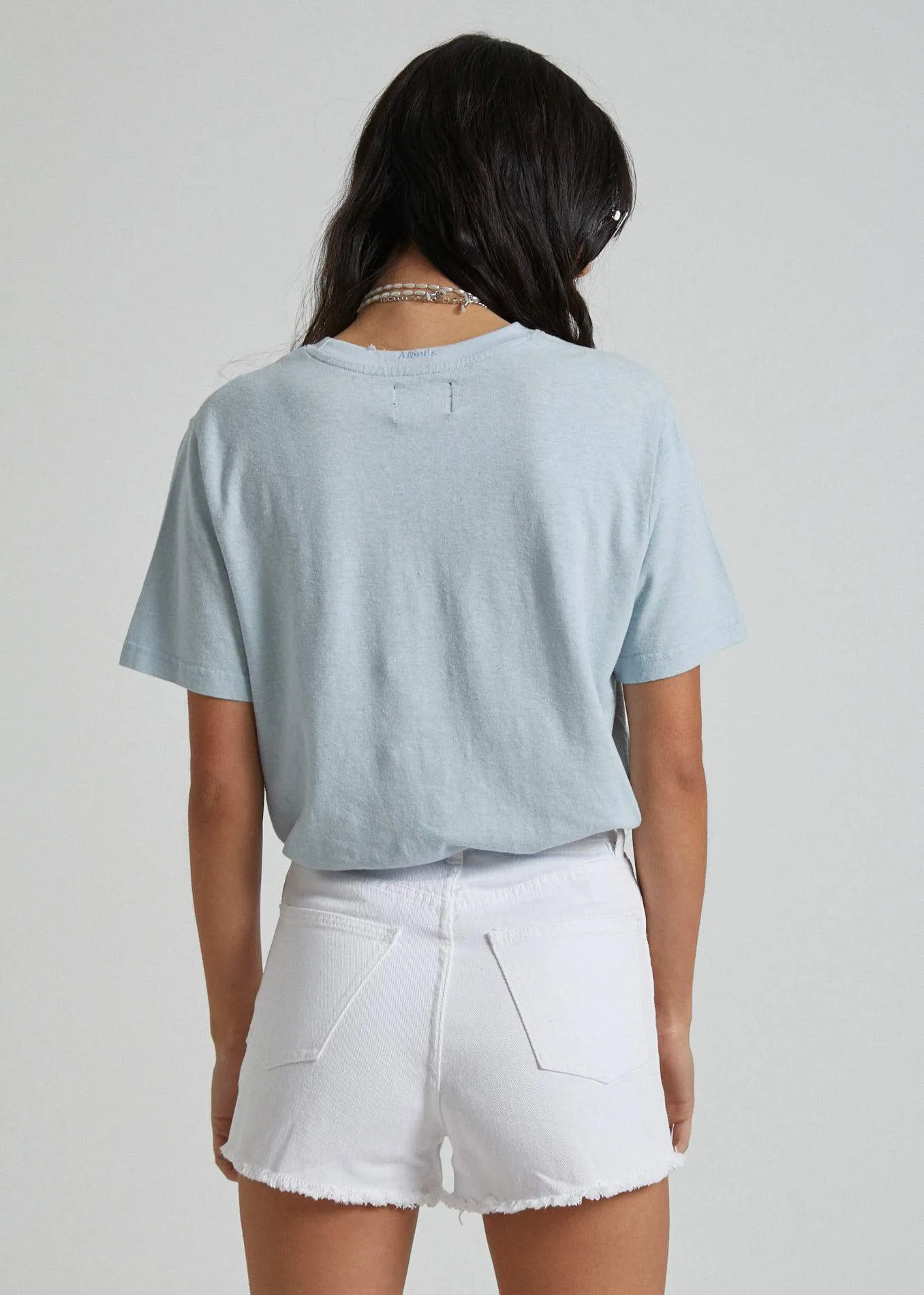 Afends Womens Tilly - Hemp Boyfriend Pocket Tee - Wash