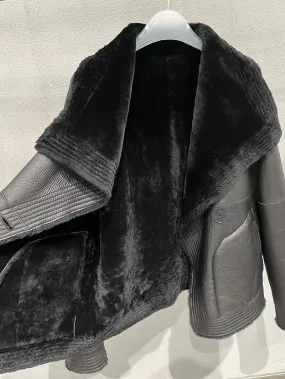 Genuine Shearling Jacket Ladies Real Leather