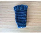 Mens Gloves Blue/Navy Stripe