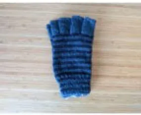 Mens Gloves Blue/Navy Stripe