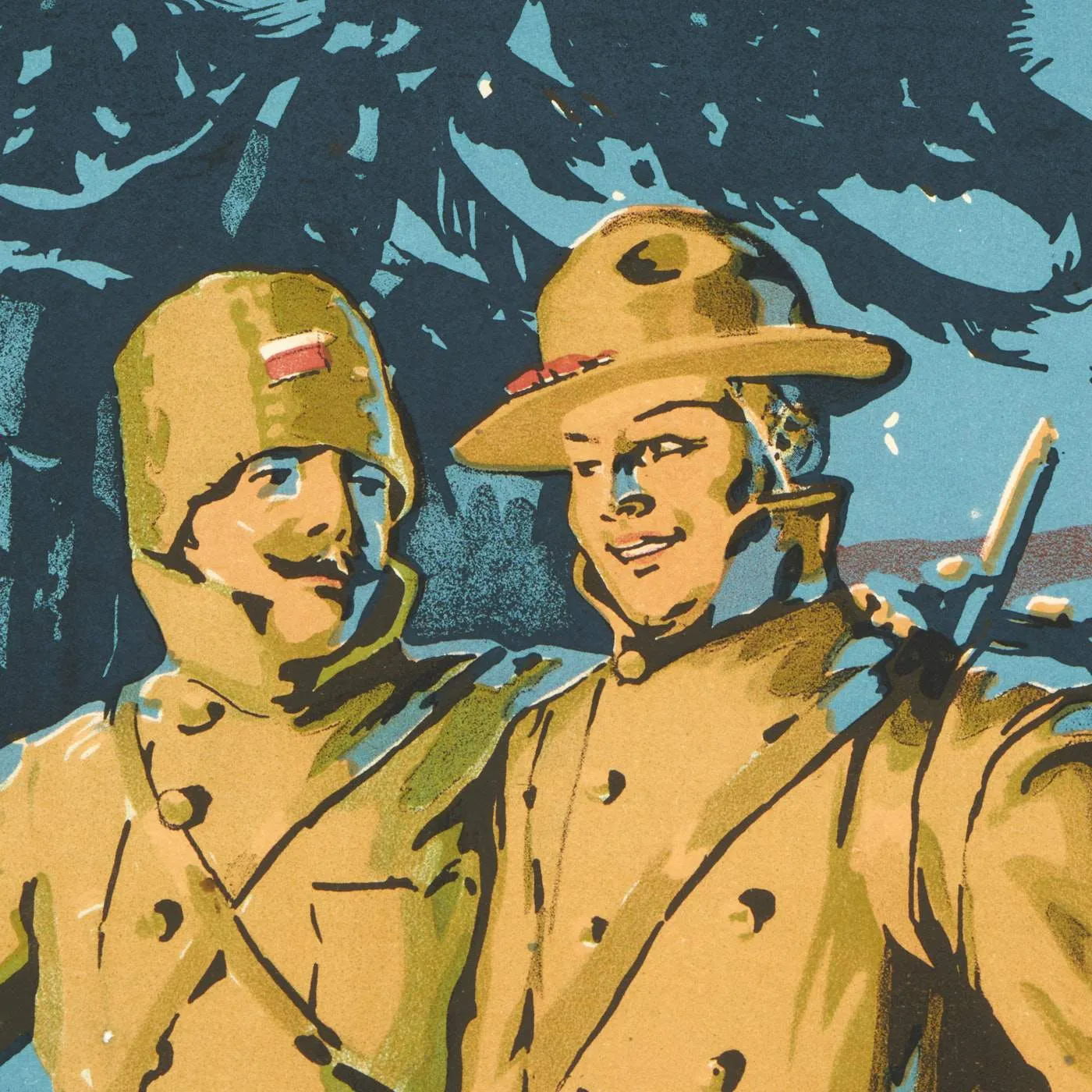 Original U.S. WWI 1918 Propaganda Poster - Our Soldiers in Siberia!