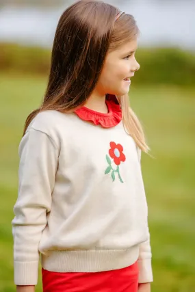 Reece Ruffle Top - Richmond Red