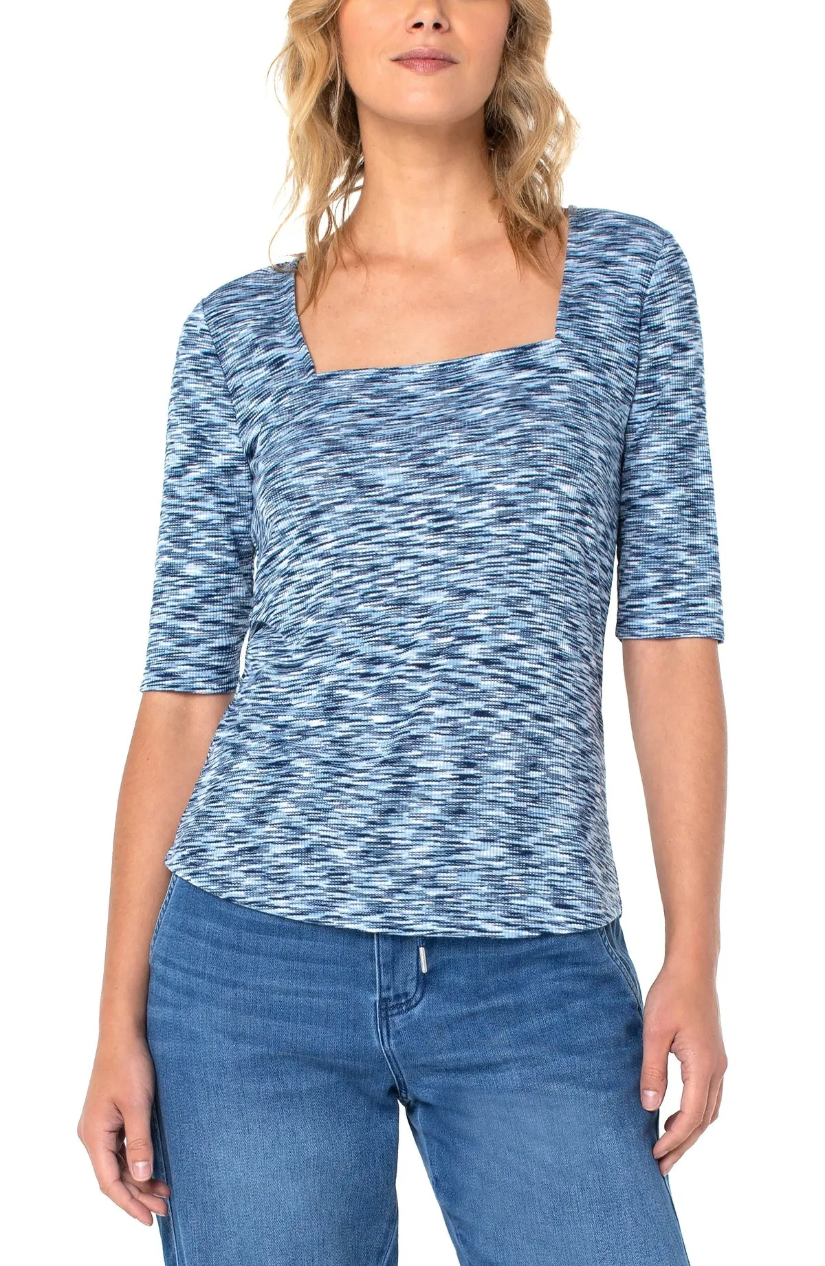 Square Neck 1/2 Sleeve Tee