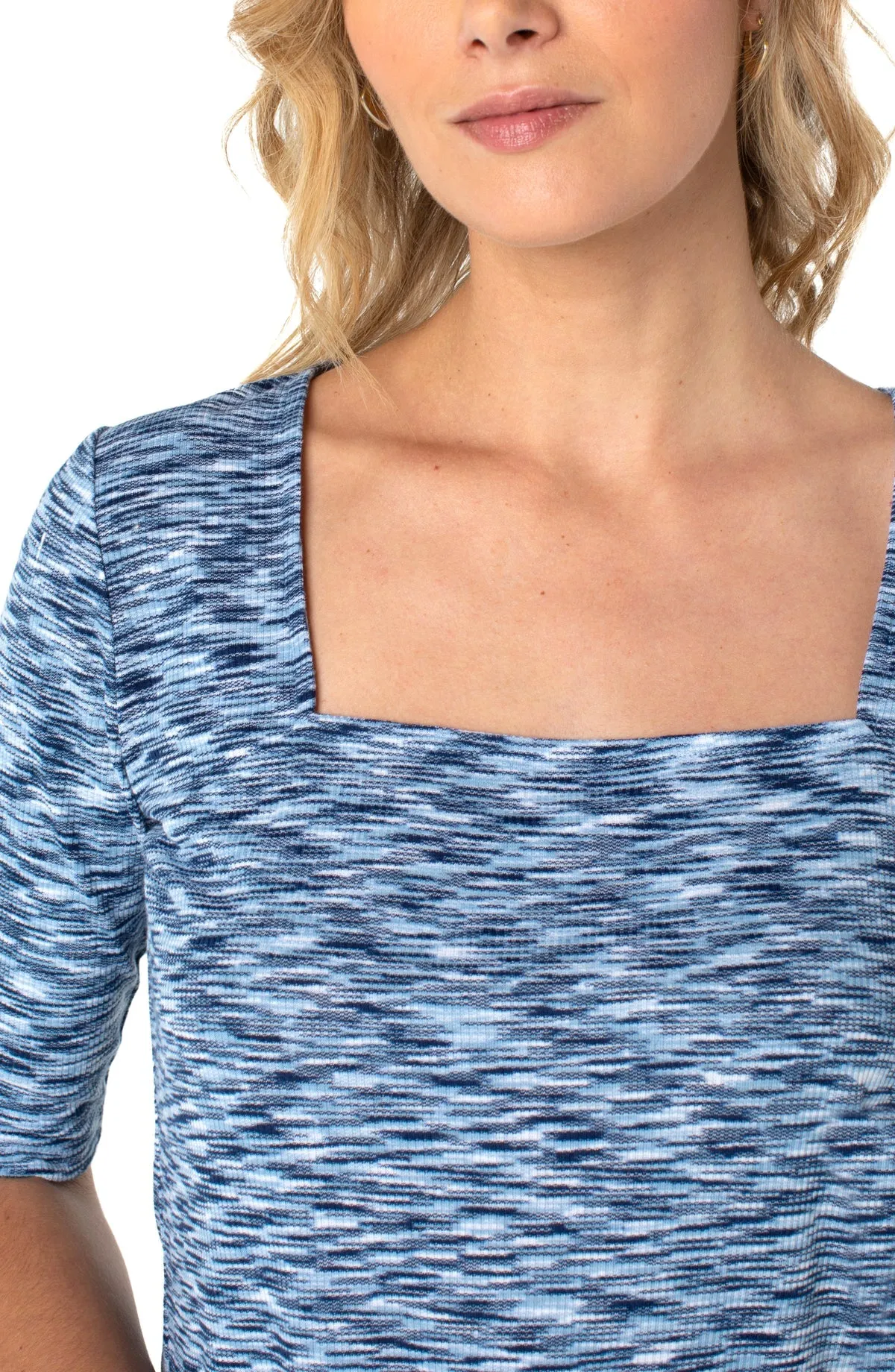 Square Neck 1/2 Sleeve Tee