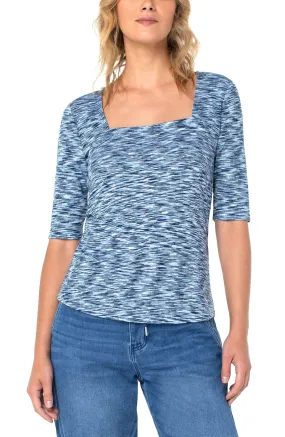 Square Neck 1/2 Sleeve Tee