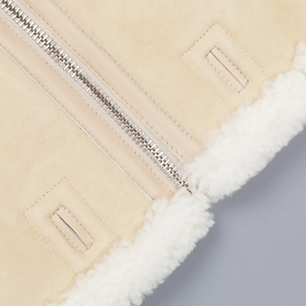 Ten C shearling liner Kaki chiaro