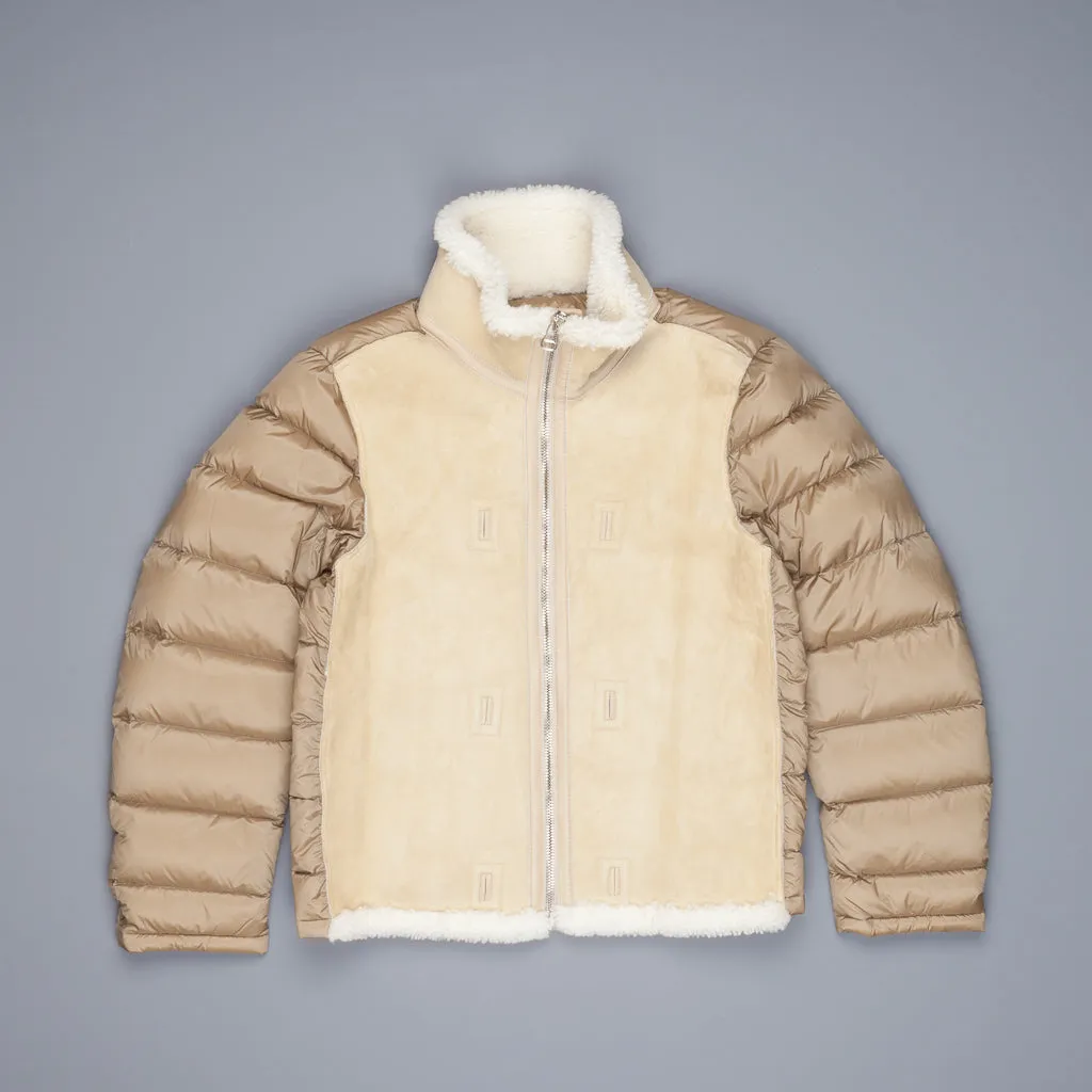 Ten C shearling liner Kaki chiaro