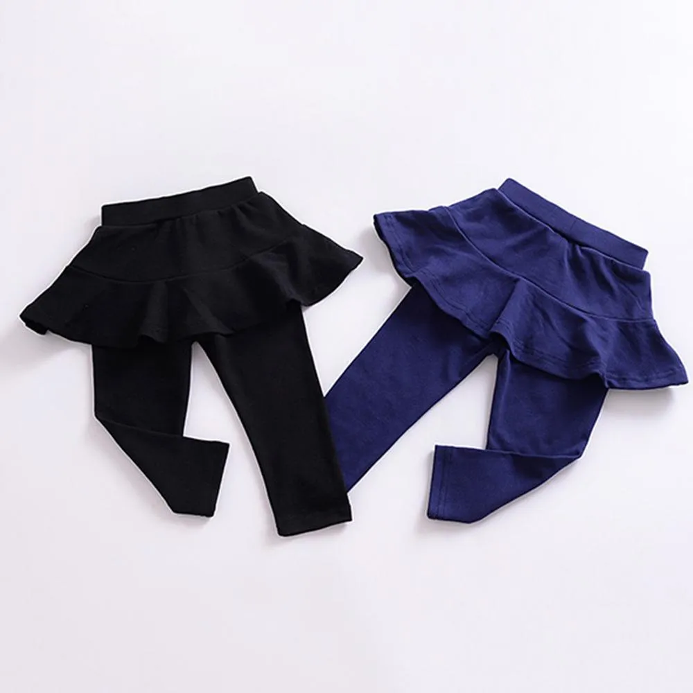 Toddler Girls Solid Culottes Casual Leggings Toddler Girls Wholesale